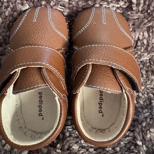 Pediped Tyler Brown soft sole baby shoes